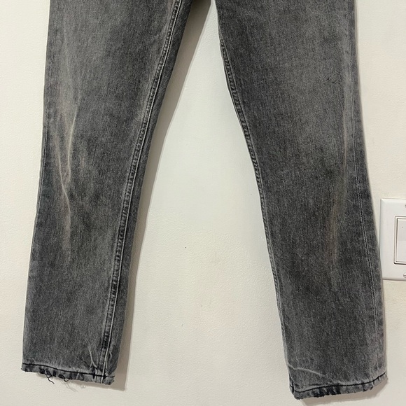 AGOLDE 24 Riley High Rise Crop Straight Leg Jeans INKJET - Picture 4 of 12